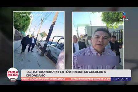En Ensenada, Alejandro Moreno protagonizó un altercado con un ciudadano que lo confrontó mientras grababa con su celular. El exdirigente del PRI en Morelos, Jorge Meade, intervino en la discusión.