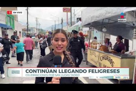 El templo de San Judas Tadeo se llena de fieles regios para dar gracias por las bendiciones. 

 No te pierdas Imagen Noticias Monterrey con Claudia Ovalle de lunes a viernes por Imagen Televisión Monterrey.
 
Síguenos en nuestras redes
Instagram: https://www.instagram.com/imagentvmonterrey/
Twitter: https://twitter.com/ImagenTVMTY
Facebook: https://www.facebook.com/ImagenTVMTY/

Mantente siempre informado con las noticias sobre los acontecimientos más importantes a nivel nacional con Claudia Ovalle y Brenda Cavazos.


¡Dale like y suscríbete!