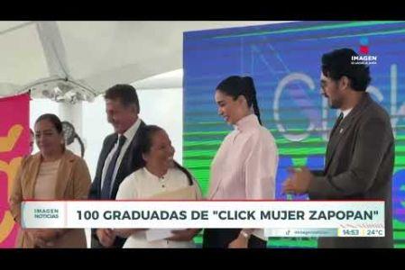 Con la presencia del presidente municipal Juan José Frangie, se llevó a cabo la ceremonia de graduación de una nueva generación de beneficiarias del programa #ClickMujeresZapopan.