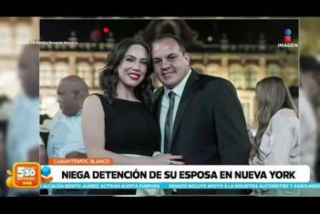 El diputado de Morena, #CuauhtémocBlanco, negó que su esposa #NataliaRezende enfrente problemas legales en Estados Unidos tras unas versiones que parecieron sobre una presunta detención en un aeropuerto de Nueva York por llevar dinero en efectivo sin declararlo. 

#NoticiasImagen #ImagenNoticias530 

Visita nuestro sitio web: http://www.imagentv.com

No te pierdas Imagen Noticias 5:30 con Marlene Stahl, Nuria Gil y Adriana Treviño de lunes a viernes por Imagen Televisión.

TikTok 5:30: https://www.tiktok.com/@imagennoticias530 
TikTok Noticias: https://www.tiktok.com/@imagennoticias

Instagram 5:30: https://www.instagram.com/imagennoticias530 
Instagram Noticias: https://www.instagram.com/imagentvnoticias/

X 5:30: https://x.com/imagen530 
X Noticias: https://twitter.com/ImagenNoticias_
X Televisión: https://twitter.com/ImagenTVMex
 
Facebook Noticias: https://www.facebook.com/ImagenTVNoticias
 
Aquí encontrarás la mejor información nacional e internacional de Imagen Noticias con Francisco Zea, Nacho Lozano, Crystal Mendivil, Enrique Sánchez y Paola Rojas.