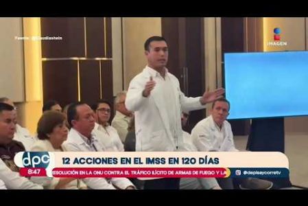 Zoé Robledo, director general del IMSS, presentó 12 acciones que se implementarán en un plazo de 120 días para mejorar la atención médica.