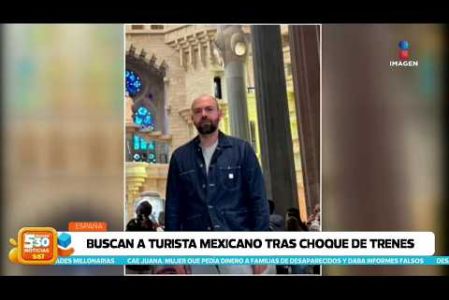 A bordo de uno de los trenes viajaba el mexicano #FernandoCalvillo, originario de Aguascalientes, y estaba de vacaciones en #España. Su hermana contó a #ImagenNoticias que la embajada de México les ha brindado ayuda, pero hasta ahora no han tenido noticias de él.  

#NoticiasImagen #ImagenNoticias530 

Visita nuestro sitio web: http://www.imagentv.com

No te pierdas Imagen Noticias 5:30 con Marlene Stahl, Nuria Gil y Adriana Treviño de lunes a viernes por Imagen Televisión.

TikTok 5:30: https://www.tiktok.com/@imagennoticias530 
TikTok Noticias: https://www.tiktok.com/@imagennoticias

Instagram 5:30: https://www.instagram.com/imagennoticias530 
Instagram Noticias: https://www.instagram.com/imagentvnoticias/

X 5:30: https://x.com/imagen530 
X Noticias: https://twitter.com/ImagenNoticias_
X Televisión: https://twitter.com/ImagenTVMex
 
Facebook Noticias: https://www.facebook.com/ImagenTVNoticias
 
Aquí encontrarás la mejor información nacional e internacional de Imagen Noticias con Francisco Zea, Nacho Lozano, Crystal Mendivil, Enrique Sánchez y Paola Rojas.