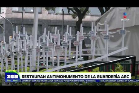 El antimonumento de la #GuarderíaABC que se encuentra afuera de la Suprema Corte de Justicia de la Nación (#SCJN) fue restaurado hace unos días porque será parte de una producción cinematográfica dirigida por #GaelGarcía.    

#NoticiasImagen #LoDijoZea #ImagenNoticias