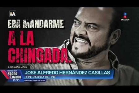 “Lo que ella quería era mandarme a la chingada”, nuevos audios revelan la ruptura entre Guadalupe Taddei y el contratista del INE José Alfredo Hernández Casillas tras presunta corrupción en contratos millonarios. 

#NoticiasConNachoLozano
#NoticiasImagen 

¡Como nadie en la noche! #ImagenNoticias con Nacho Lozano de lunes a viernes a las 10:30 pm en el 3.1 #ImagenTelevisión. 

Visita nuestro sitio Web: http://bit.ly/2nT2Wz5 

Síguenos en nuestras redes: 
Instagram: @imagentvnoticias 
Tiktok: @imagennoticias 
X: @ImagenNoticias_ 
Facebook: https://www.facebook.com/ImagenTVNoticias/ 

Aquí encontrarás la mejor información nacional e internacional de Imagen Noticias con Francisco Zea, Paola Rojas, Crystal Mendivil y Nacho Lozano.