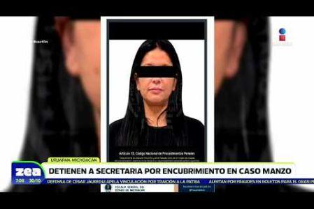 Fue detenida Rosa Alejandra Vargas, secretaria del Bienestar de #Uruapan, #Michoacán, por el delito de encubrimiento en el homicidio del alcalde #CarlosManzo, ocurrido hace un año. 

#NoticiasImagen #LoDijoZea #ImagenNoticias