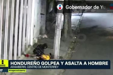 A piedrazos atacan a un hombre en Monterrey