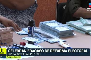 Diputados celebran rechazo a la Reforma Electoral