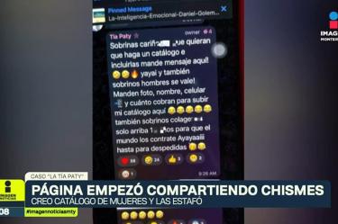 Caen dos por caso "Tía Paty": extorsión y catálogo sexual