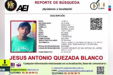 Madre denuncia desaparición de menor y señala a una mujer