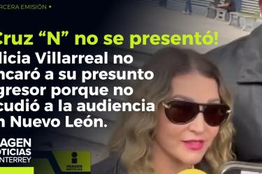 Alicia Villarreal sale inconforme de audiencia 
