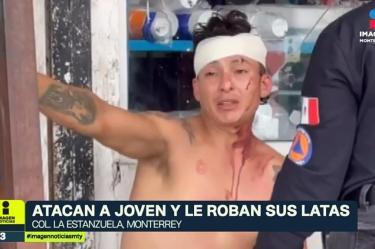 ¡Le roban hasta las latas!: golpean a recolector en Monterre