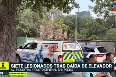 Elevador cae desde un octavo piso en San Pedro: 7 heridos