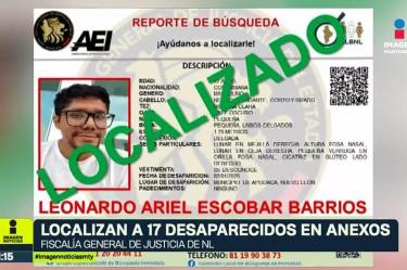 Localizan a 17 personas desaparecidas en anexos del estado