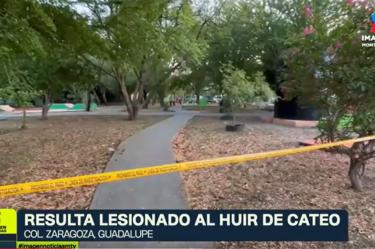 Sujeto huye y se lesiona tras cateo en Guadalupe