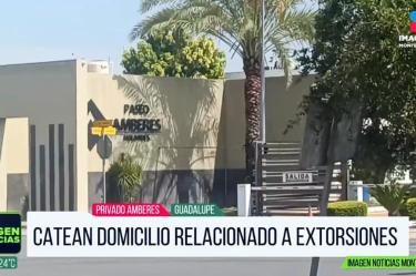 Catean domicilio relacionado con extorsiones en Guadalupe