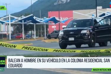 Balean a hombre en su camioneta en Guadalupe 