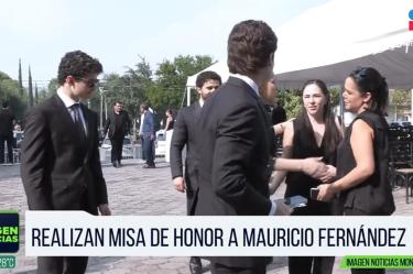 Realizan misa en honor a Mauricio Fernández 