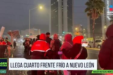 Cuarto frente frío llegará a Nuevo León