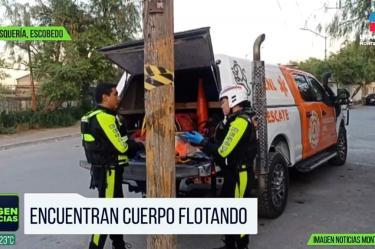 Encuentran cuerpo flotando en río Pesquería, Escobedo