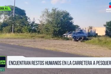 Encuentran restos humanos en la carretera a Pesquería