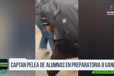 Captan pelea de adolescentes en preparatoria de Nuevo León 
