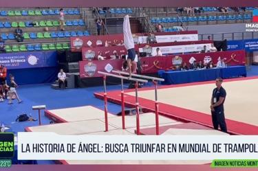 Ángel busca triunfar en mundial de trampolín en España 