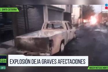 Fuerte explosión en Santa Catarina deja heridos y daños