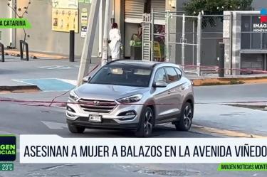 Sujetos armados asesinan a mujer en Santa Catarina