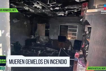 Mueren gemelos tras incendio en Monterrey