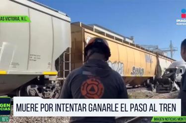 Tren embiste a tráiler en Salinas Victoria