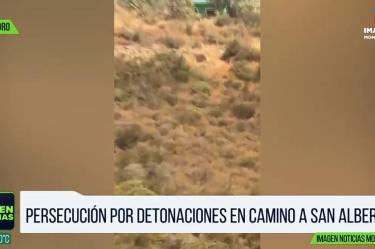 Persiguen a sujeto en cerro de la Loma Larga