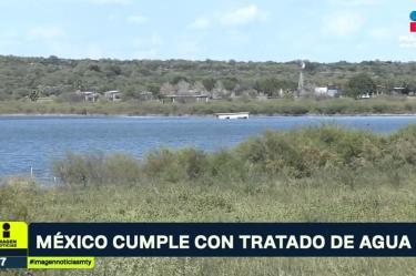 México cumple pago de agua con Estados Unidos