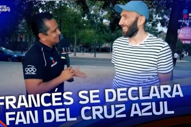 Encontramos un francés que es fanático del Cruz Azul