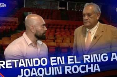 ¡Iniesta retó al galardonado Joaquín Rocha sobre el ring!