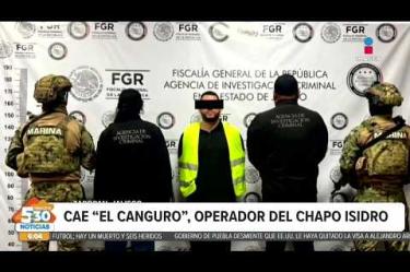 Fue detenido Ángel "N", alias "El Canguro", operador logístico de un cártel que operaba en Sinaloa, este fin de semana, bajo un fuerte dispositivo de seguridad, fue detenido.