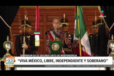 "Viva México, libre, independiente y soberano". Ante un Zócalo capitalino lleno, con más de 300 mil mexicanos alegres y con gran entusiasmo, la presidenta #ClaudiaSheinbaum encabezó su segunda ceremonia del Grito de Independencia.
#NoticiasImagen #ImagenNoticias530
Visita nuestro sitio web: http://www.imagentv.com
No te pierdas Imagen Noticias 5:30 con Marlene Stahl, Nuria Gil y Adriana Treviño de lunes a viernes por Imagen Televisión.
TikTok 5:30: https://www.tiktok.com/@imagennoticias530
TikTok Noticias: https://www.tiktok.com/@imagennoticias
Instagram 5:30: https://www.instagram.com/imagennoticias530
Instagram Noticias: https://www.instagram.com/imagentvnoticias/
X 5:30: https://x.com/imagen530
X Noticias: https://twitter.com/ImagenNoticias_
X Televisión: https://twitter.com/ImagenTVMex
Facebook Noticias: https://www.facebook.com/ImagenTVNoticias
Aquí encontrarás la mejor información nacional e internacional de Imagen Noticias con Francisco Zea, Nacho Lozano, Crystal Mendivil, Enrique Sánchez y Paola Rojas.