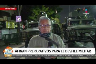 ¡Afinando los últimos detalles! Así es como se prepara la Defensa Nacional, la Guardia Nacional, la Fuerza Aérea Mexicana y la Marina Armada de México para el Desfile Militar.  

#NoticiasImagen #ImagenNoticias530 

Visita nuestro sitio web: http://www.imagentv.com

No te pierdas Imagen Noticias 5:30 con Marlene Stahl, Nuria Gil y Adriana Treviño de lunes a viernes por Imagen Televisión.

TikTok 5:30: https://www.tiktok.com/@imagennoticias530 
TikTok Noticias: https://www.tiktok.com/@imagennoticias

Instagram 5:30: https://www.instagram.com/imagennoticias530 
Instagram Noticias: https://www.instagram.com/imagentvnoticias/

X 5:30: https://x.com/imagen530 
X Noticias: https://twitter.com/ImagenNoticias_
X Televisión: https://twitter.com/ImagenTVMex
 
Facebook Noticias: https://www.facebook.com/ImagenTVNoticias
 
Aquí encontrarás la mejor información nacional e internacional de Imagen Noticias con Francisco Zea, Nacho Lozano, Crystal Mendivil, Enrique Sánchez y Paola Rojas.