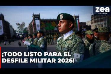 Miles de elementos de las Fuerzas Armadas se preparan esta mañana para el Desfile Militar 2026 en calles del Centro Histórico de la CDMX.