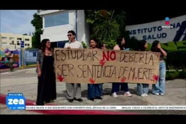 Estudiantes de la Universidad Autónoma del Estado de Morelos marcharon este 15 de septiembre por Claudia Tacoronte, estudiante española de 21 años de intercambio que perdió la vida durante un ataque en Cuautla.