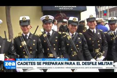 Estos jóvenes integrantes del Centro de Estudios Navales en Ciencias de la Salud participarán por primera vez en el Desfile Militar 2026. Desde Av. 20 de Noviembre, en el Centro Histórico de la CDMX, Raúl Flores Martínez nos trae todos los detalles: