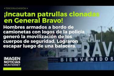 Decomisan patrullas falsas con logos de la policía en General Bravo.
No te pierdas Imagen Noticias #Monterrey con #BrisseidaMoya de lunes a viernes por Imagen Televisión Monterrey.
Síguenos en nuestras redes
Instagram: https://www.instagram.com/imagentvmonterrey/
Twitter: https://twitter.com/ImagenTVMTY
Facebook: https://www.facebook.com/ImagenTVMTY/
Mantente siempre informado con las noticias sobre los acontecimientos más importantes a nivel nacional con Claudia Ovalle y Brenda Cavazos.
¡Dale like y suscríbete!