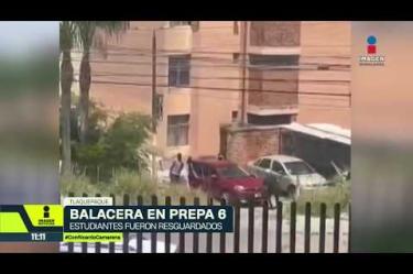 Un enfrentamiento a balazos afuera de la Prepa 6 de la UdeG, en Tlaquepaque, se habría registrado por la disputa de la zona entre dos pandillas. Por estos hechos fueron suspendidas las clases vespertinas.
No te pierdas la Tercera Emisión de Imagen Noticias Guadalajara de lunes a viernes en punto de las 11:05 p.m. en el 3.1.
Síguenos en nuestras redes:
Instagram: https://www.instagram.com/imagentvgdl/
TikTok: https://www.tiktok.com/@imagennoticias
Twitter: https://twitter.com/ImagenTVGDL
Facebook: https://www.facebook.com/ImagenTVGDL/
Visita nuestro sitio Web: https://www.imagentv.com/guadalajara
Mantente siempre informado con las noticias sobre los acontecimientos más importantes a nivel nacional con Ricardo Camarena y Carolina Martínez.
¡Déjanos tus comentarios, da like, comparte y suscríbete!