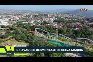 A dos semanas del cierre de Selva Mágica, el parque de diversiones luce prácticamente desolado. Hasta el momento no se observan señales visibles de un desmantelamiento generalizado en sus instalaciones.
No te pierdas la Tercera Emisión de Imagen Noticias Guadalajara de lunes a viernes en punto de las 11:05 p.m. en el 3.1.
Síguenos en nuestras redes:
Instagram: https://www.instagram.com/imagentvgdl/
TikTok: https://www.tiktok.com/@imagennoticias
Twitter: https://twitter.com/ImagenTVGDL
Facebook: https://www.facebook.com/ImagenTVGDL/
Visita nuestro sitio Web: https://www.imagentv.com/guadalajara
Mantente siempre informado con las noticias sobre los acontecimientos más importantes a nivel nacional con Ricardo Camarena y Carolina Martínez.
¡Déjanos tus comentarios, da like, comparte y suscríbete!