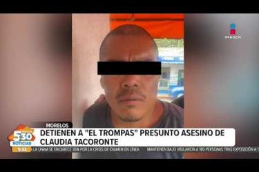 A cuatro días del feminicidio de la estudiante española Claudia Tacoronte, fue detenido Francisco "N", alias "El Trompas", quien tras robarle su celular asesinó a la joven, esto lo informó la gobernadora de Morelos, Margarita González.