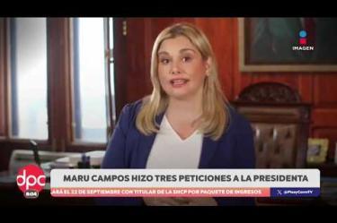 La gobernadora de Chihuahua, Maru Campos, presentó tres peticiones a Claudia Sheinbaum para aclarar dudas en materia de seguridad, tras la tensión generada por la presunta presencia de la CIA en el estado.