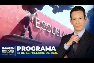 No te pierdas la Tercera Emisión de Imagen Noticias Guadalajara de lunes a viernes en punto de las 11:05 p.m. en el 3.1.
#NoticiasImagen
Síguenos en nuestras redes:
Instagram: https://www.instagram.com/imagentvgdl/
TikTok: https://www.tiktok.com/@imagennoticias
Twitter: https://twitter.com/ImagenTVGDL
Facebook: https://www.facebook.com/ImagenTVGDL/
Visita nuestro sitio Web: https://www.imagentv.com/guadalajara
Mantente siempre informado con las noticias sobre los acontecimientos más importantes a nivel nacional con Ricardo Camarena y Carolina Martínez.
¡Déjanos tus comentarios, da like, comparte y suscríbete!