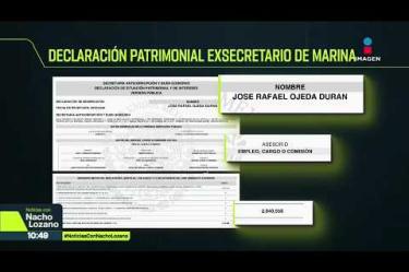 La Secretaría #Anticorrupción y Buen Gobierno autorizó la desclasificación de la declaración patrimonial del exsecretario de Marina, #RafaelOjeda, de otros 8 exfuncionarios y de 69 militares en activo. ¿De cuánto eran sus ingresos anuales? Esto reveló la declaración:
#NoticiasConNachoLozano
#NoticiasImagen
¡Como nadie en la noche! #ImagenNoticias con Nacho Lozano de lunes a viernes a las 10:30 pm en el 3.1 #ImagenTelevisión.
Visita nuestro sitio Web: http://bit.ly/2nT2Wz5
Síguenos en nuestras redes:
Instagram: @imagentvnoticias
Tiktok: @imagennoticias
X: @ImagenNoticias_
Facebook: https://www.facebook.com/ImagenTVNoticias/
Aquí encontrarás la mejor información nacional e internacional de Imagen Noticias con Francisco Zea, Paola Rojas, Crystal Mendivil y Nacho Lozano.