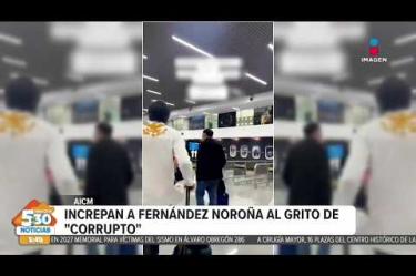 Un grupo de personas increpó al senador Gerardo Fernández #Noroña en la Terminal 2 del Aeropuerto Internacional de la Ciudad de México (#AICM).
#NoticiasImagen #ImagenNoticias530 Visita nuestro sitio web: http://www.imagentv.com
No te pierdas Imagen Noticias 5:30 con Marlene Stahl, Nuria Gil y Adriana Treviño de lunes a viernes por Imagen Televisión.
TikTok 5:30: https://www.tiktok.com/@imagennoticias530
TikTok Noticias: https://www.tiktok.com/@imagennoticias
Instagram 5:30: https://www.instagram.com/imagennoticias530
Instagram Noticias: https://www.instagram.com/imagentvnoticias/
X 5:30: https://x.com/imagen530
X Noticias: https://twitter.com/ImagenNoticias_
X Televisión: https://twitter.com/ImagenTVMex
Facebook Noticias: https://www.facebook.com/ImagenTVNoticias
Aquí encontrarás la mejor información nacional e internacional de Imagen Noticias con Francisco Zea, Nacho Lozano, Crystal Mendivil, Enrique Sánchez y Paola Rojas.
