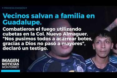 Un grupo de valientes vecinos logró rescatar con vida a una familia en Guadalupe luego de un incendio. 

No te pierdas Imagen Noticias Monterrey con Brenda Cavazos de lunes a viernes por Imagen Televisión Monterrey.

Síguenos en nuestras redes
Instagram: https://www.instagram.com/imagentvmonterrey/
Twitter: https://twitter.com/ImagenTVMTY
Facebook: https://www.facebook.com/ImagenTVMTY/

Mantente siempre informado con las noticias sobre los acontecimientos más importantes a nivel nacional con Claudia Ovalle y Brenda Cavazos.


¡Dale like y suscríbete!
