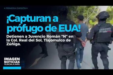 Un operativo de inteligencia coordinado entre la Secretaría de Seguridad de #Jalisco, el FBI y el Servicio de Alguaciles de Estados Unidos derivó en la detención de Juvencio Román "N", de 24 años, en la Col. Real del Sol, #Tlajomulco de Zúñiga.

#NoticiasImagen

Síguenos en nuestras redes:

Instagram: https://www.instagram.com/imagentvgdl/
TikTok: https://www.tiktok.com/@imagennoticias
Twitter: https://twitter.com/ImagenTVGDL
Facebook: https://www.facebook.com/ImagenTVGDL/
Visita nuestro sitio Web: https://www.imagentv.com/guadalajara

Mantente siempre informado con las noticias sobre los acontecimientos más importantes a nivel nacional con Erick Breguer.

¡Déjanos tus comentarios, da like, comparte y suscríbete!